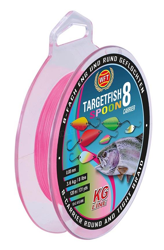 TARGET FISH 8 SPOON Pink 0,08mm/5kg/120m,růžová