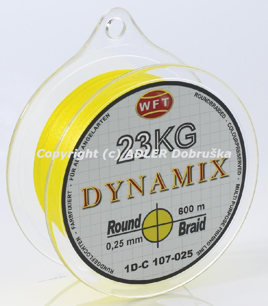 WFT Dynamix Round 0,25mm/23kg/600m - žlutá