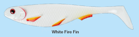 STROFT PREDATOR White Fire Fin - 22 cm